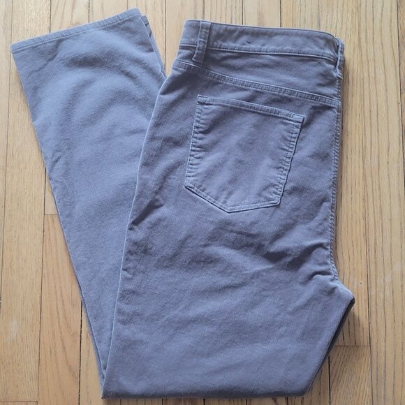 Talbots Womens High-Waist Straight-Leg Corduroy Pants Brown Size 16 - Picture 2 of 4